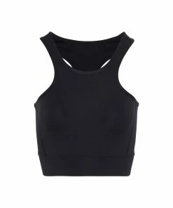 TriDri Womens/Ladies Performance Sports Mid Length Bra (Black)