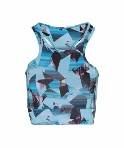 TriDri Womens/Ladies Performance Sports Mid Length Bra (Turquoise)