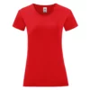 Of The Loom Fruit Of The Loom Womens/Ladies Iconic T-Shirt (Red)