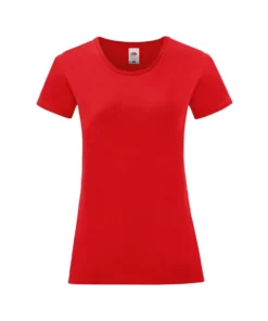 Of The Loom Fruit Of The Loom Womens/Ladies Iconic T-Shirt (Red)