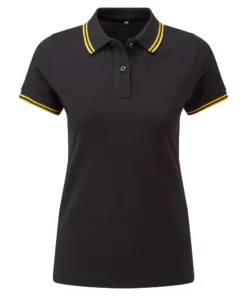Asquith & Fox Womens/Ladies Classic Fit Tipped Polo
