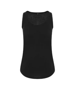 AWDis Just Ts Womens Girlie Tri-Blend Tank Top (Solid Black)