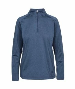 TRESPASS Womens/Ladies Zirma Long Sleeve Active Top - Navy Marl