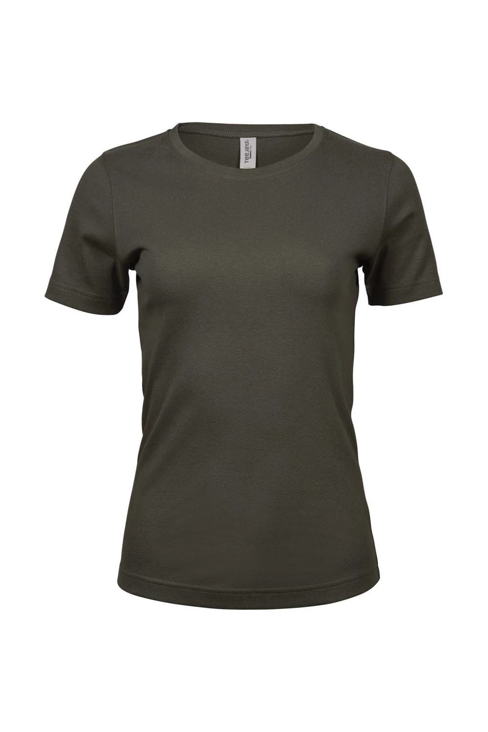 Tee Jays Womens/Ladies Interlock Short Sleeve T-Shirt (Dark Olive)