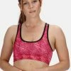 Regatta Womens/Ladies Asana Sports Bra - Hot Pink Print
