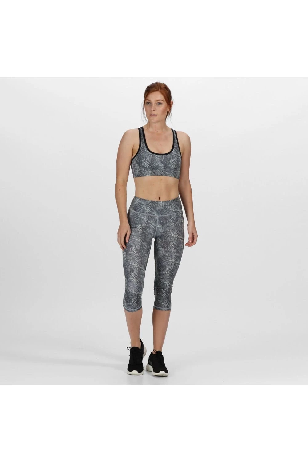 Regatta Womens/Ladies Asana Sports Bra - Rock Gray Print