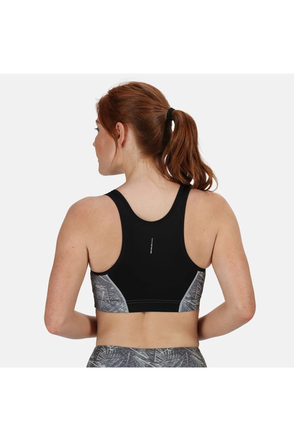 Regatta Womens/Ladies Asana Sports Bra - Rock Gray Print - Image 3