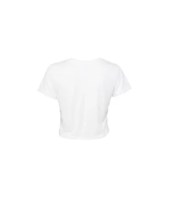 Bella + Canvas Ella + Canvas Womens Flowy Cropped Tee (White)