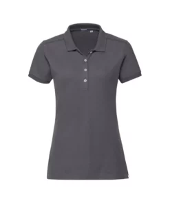 Russell Womens/Ladies Stretch Short Sleeve Polo Shirt (Convoy Gray)