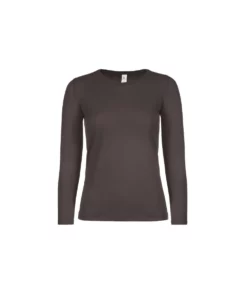 B&C B&C Womens/Ladies E150 Long Sleeve T-Shirt (Bear Brown)