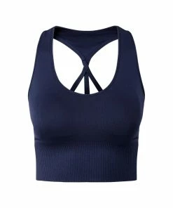 TriDri Womens/Ladies Seamless 3D Fit Multi Sport Reveal Sports Bra (Navy)