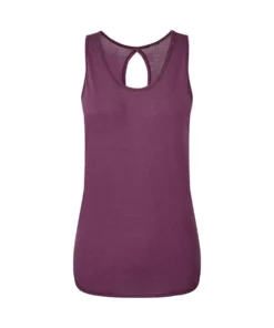 TriDri Womens/Ladies Tie Back Tank (Plum)