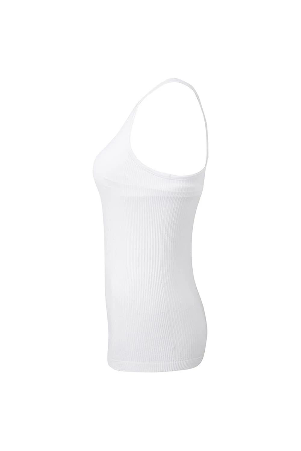 TriDri Womens/Ladies Seamless 3D Fit Sculpt Vest (White) - Image 3
