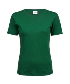 Tee Jays Ladies Interlock T-Shirt (Forest Green)