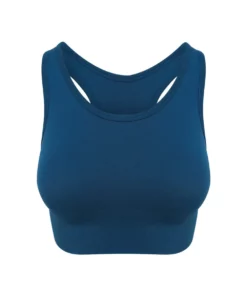 AWDis Cool Girlie Seamless Crop Top (Ink Blue)