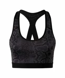TriDri Womens/Ladies Performance Animal Printed Medium Impact Sports Bra (Snake Black)