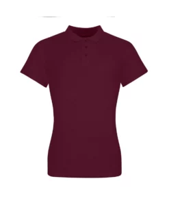 AWDis Just Polos Womens/Ladies The 100 Girlie Polo Shirt (Burgundy)