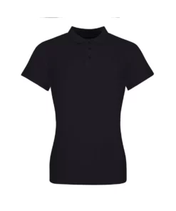 AWDis Just Polos Womens/Ladies The 100 Girlie Polo Shirt (Deep Black)