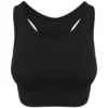 AWDis Cool Girlie Seamless Crop Top (Jet Black)