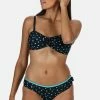 Regatta Womens/Ladies Aceana High Leg Bikini Briefs - Navy/Aqua Blue Print