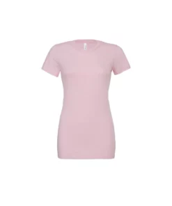 Bella + Canvas Ella + Canvas Womens/Ladies Jersey Short-Sleeved T-Shirt (Pink)