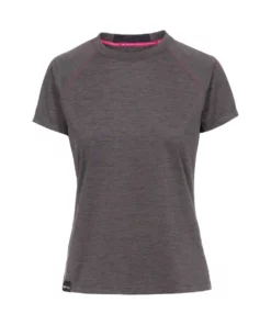 TRESPASS Womens/Ladies Rhea T-Shirt - Dark Grey Marl