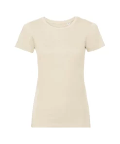 Russell Womens/Ladies Organic Short-Sleeved T-Shirt (Natural)