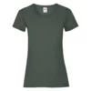 FRUIT OF THE LOOM Of The Loom Womens Lady-Fit Valueweight Short Sleeve T-Shirt Pack - Bottle Green