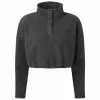 TriDri Womens/Ladies Cropped Fleece Top (Charcoal Grey)