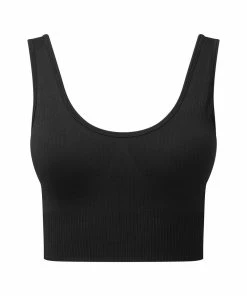 TriDri Womens/Ladies Multisport Ribbed Seamless 3D Bra (Black)