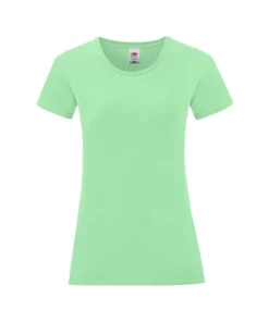 FRUIT OF THE LOOM Of The Loom Womens/Ladies Iconic T-Shirt - Neo Mint