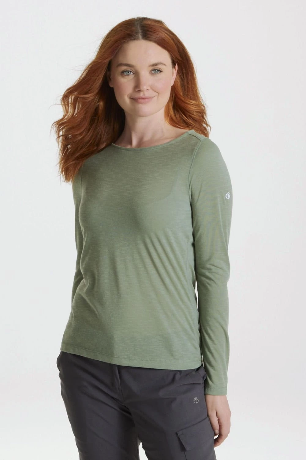Craghoppers Womens/Ladies NosiLife Erin Long Sleeved Top (Sage Green) - Image 5