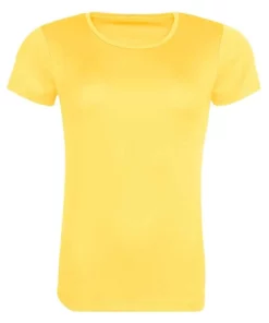 Awdis Womens/Ladies Cool Recycled T-Shirt (Sun Yellow)