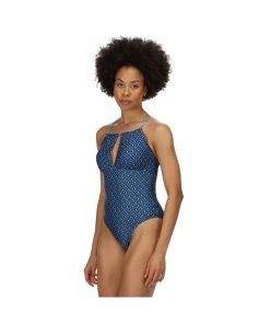 Regatta Womens/Ladies Halliday Tile One Piece Bathing Suit