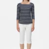 Regatta Womens Polexia Stripe T-Shirt - Navy/White