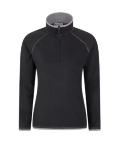 Mountain Warehouse Mens Montana Fleece Top - Black