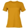 Bella + Canvas Womens/Ladies Relaxed Jersey T-Shirt - Mustard Yellow