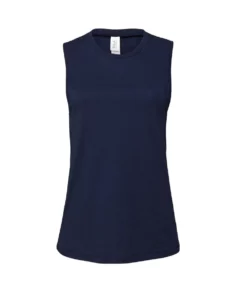 Bella + Canvas Womens/Ladies Muscle Jersey Tank Top (Navy Blue)