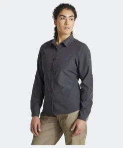 Craghoppers Womens/Ladies Expert Kiwi Long-Sleeved Shirt - Carbon Grey