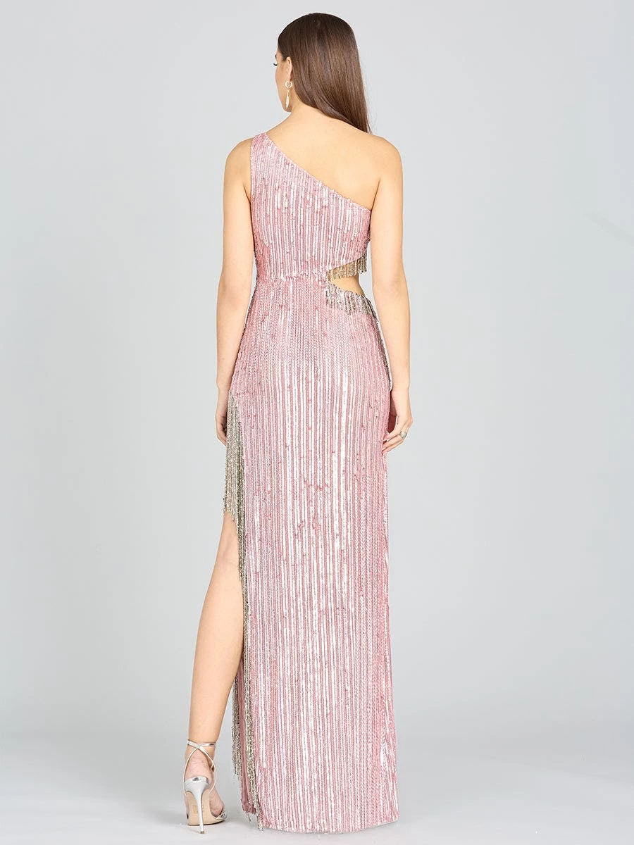 Lara Wendy Beaded Fringe Gown - Image 3