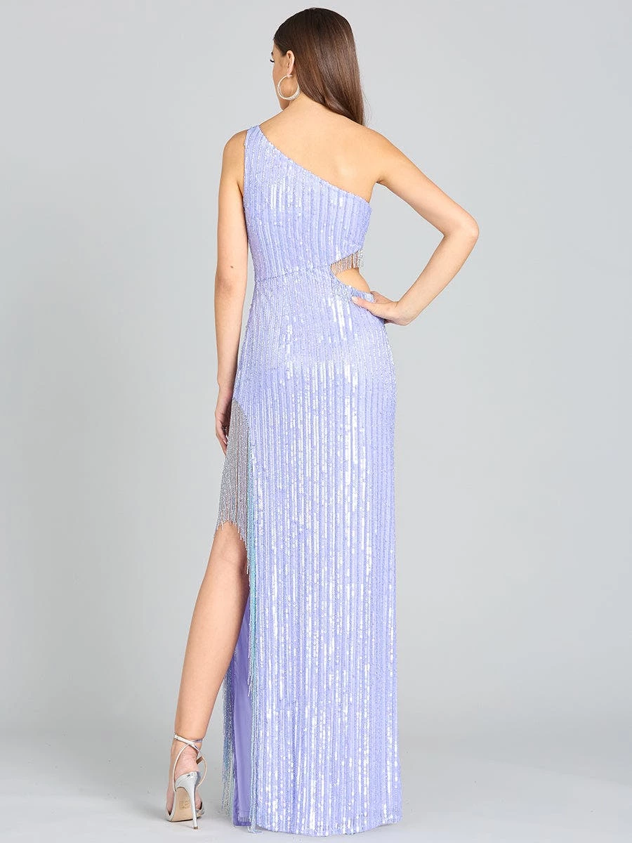 Lara Wendy Beaded Fringe Gown - Image 2