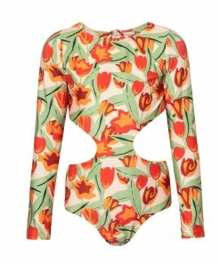 MOLA MOLA Red Carnation Pauli 4 One-Pieces