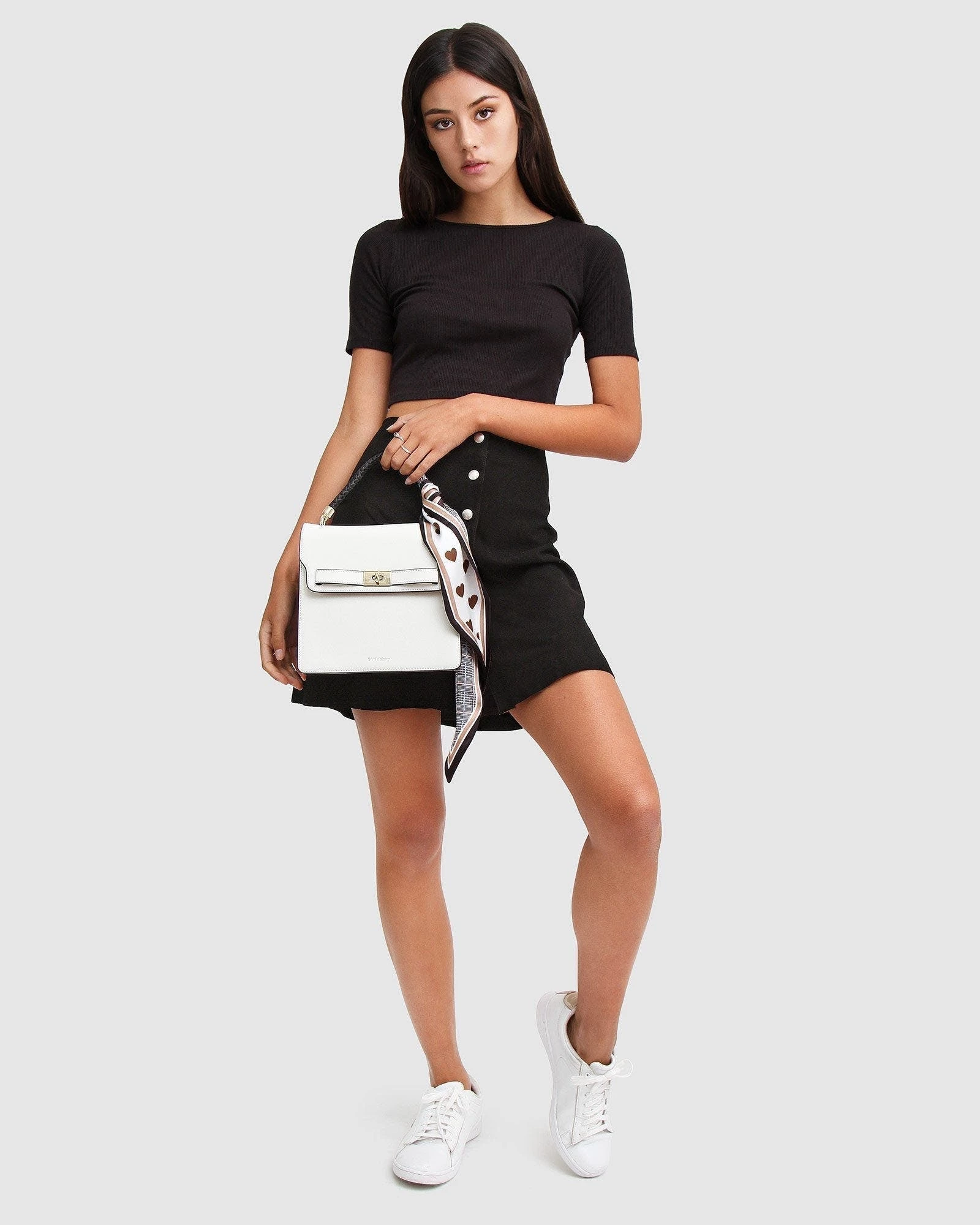 Belle & Bloom Into The Woods Leather Mini Skirt - Black - Image 5