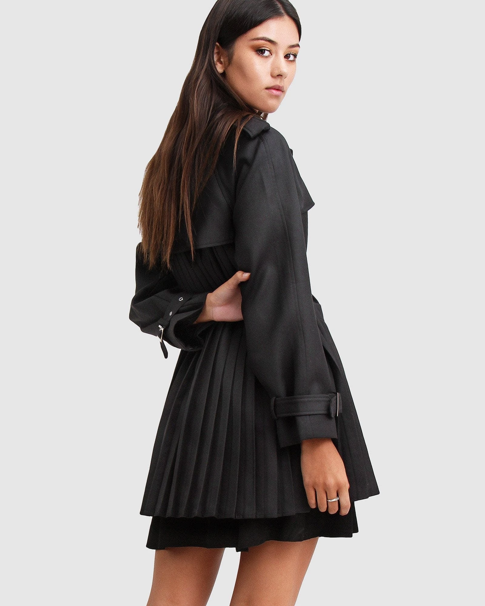 Belle & Bloom Into The Woods Leather Mini Skirt - Black - Image 6