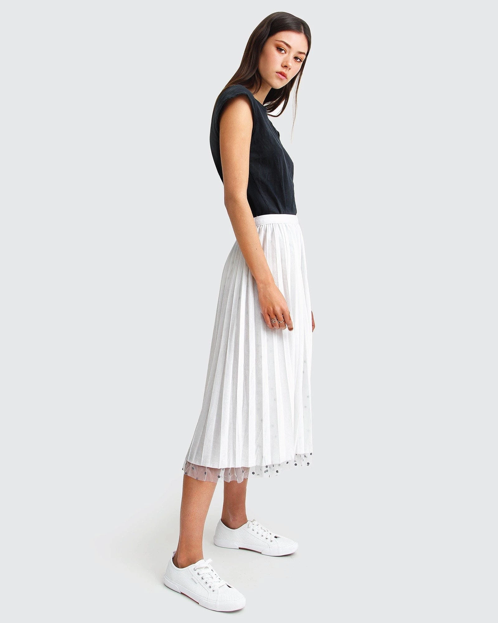 Belle & Bloom Mixed Feeling Reversible Skirt - White - Image 7