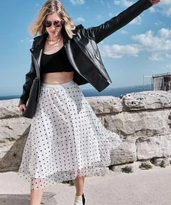 Belle & Bloom Mixed Feeling Reversible Skirt - White