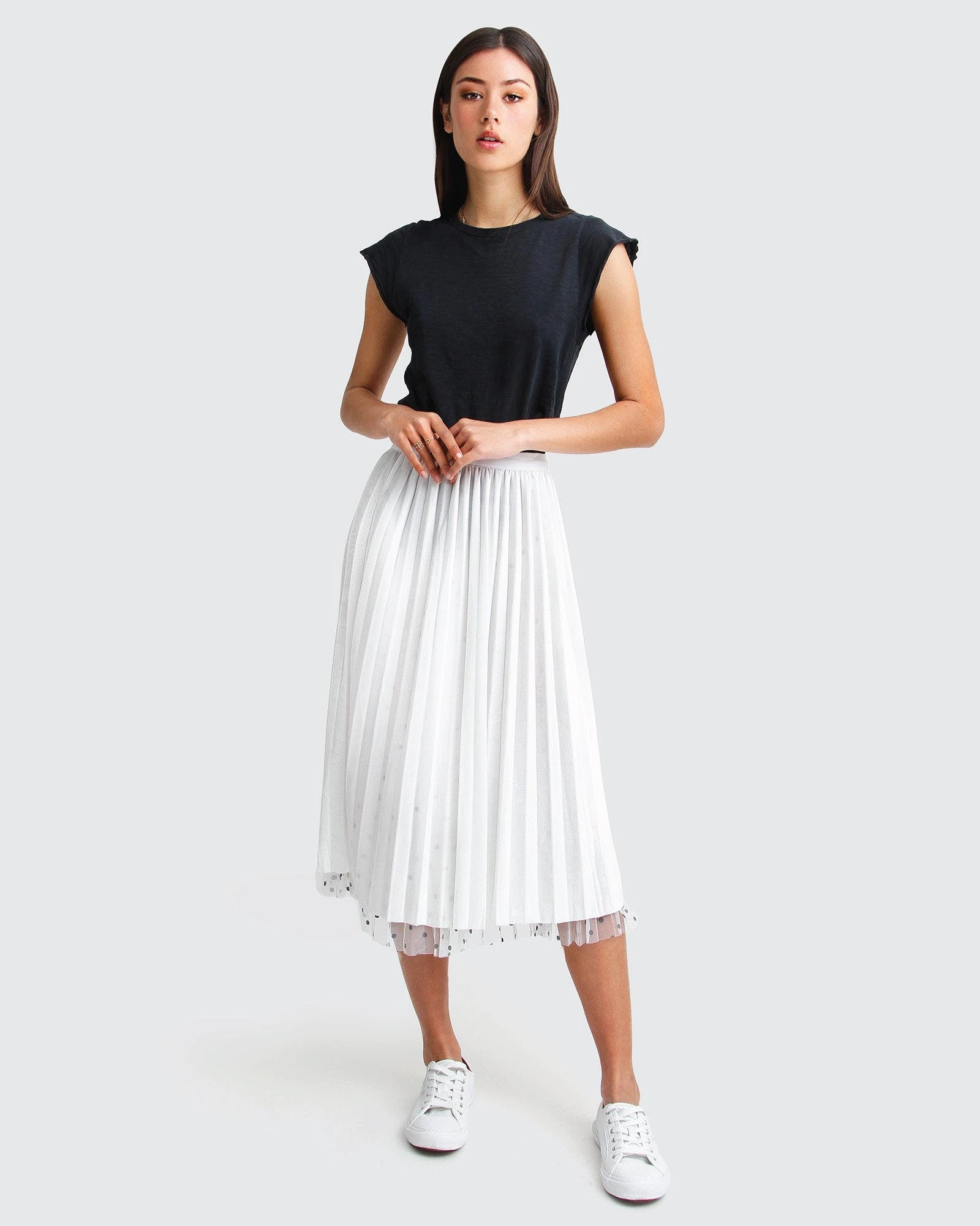 Belle & Bloom Mixed Feeling Reversible Skirt - White - Image 2