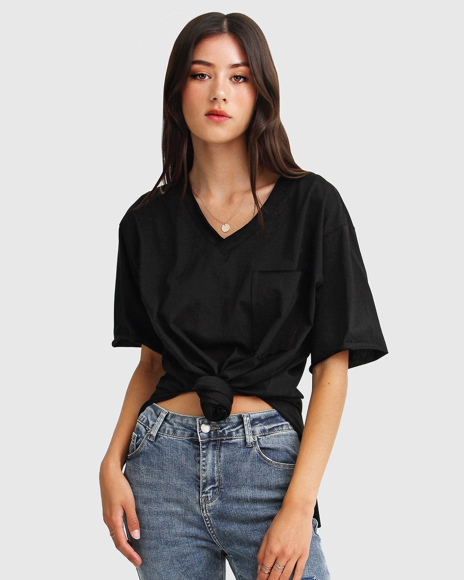 Belle & Bloom Rave Soul Oversized T-Shirt - Black