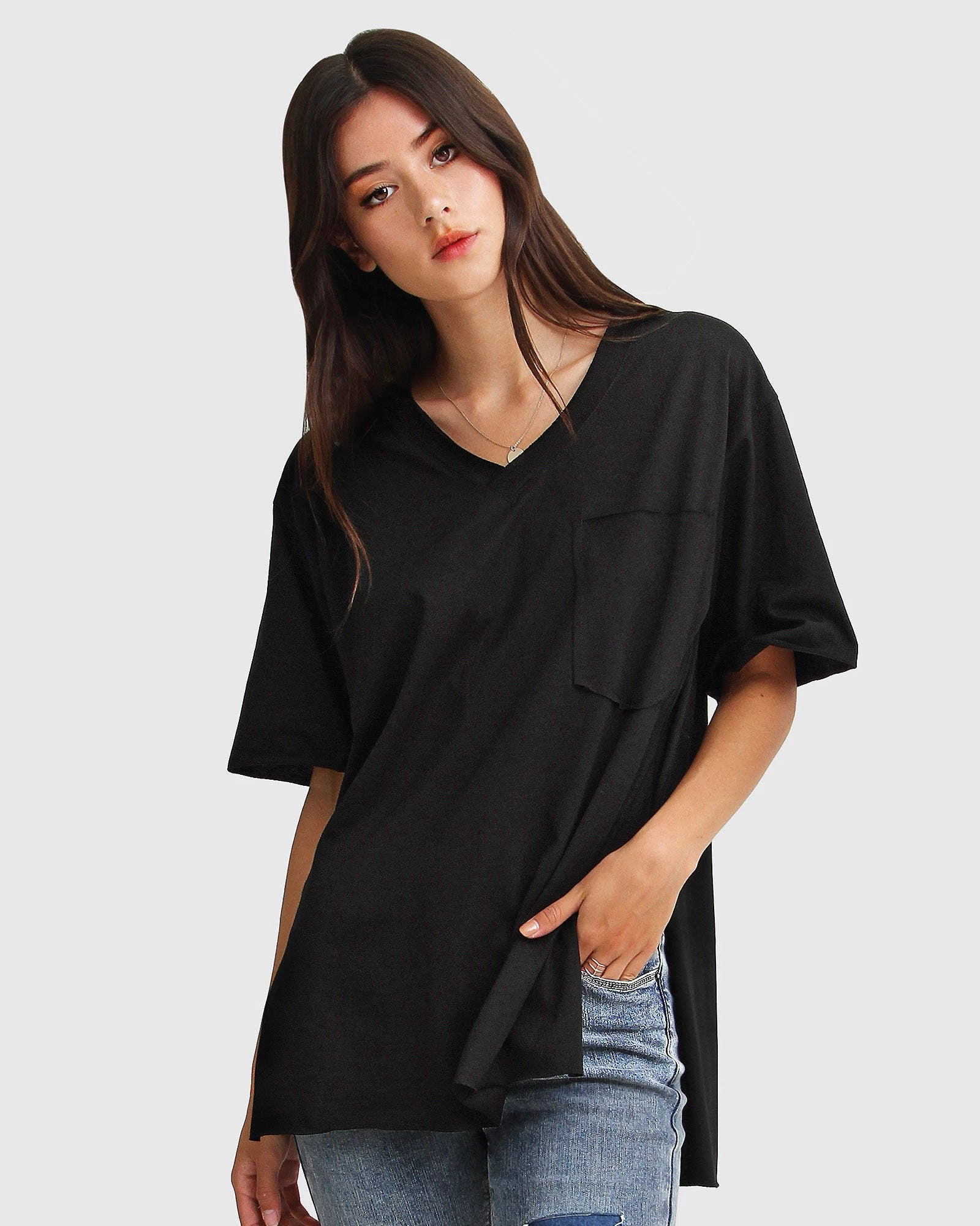Belle & Bloom Rave Soul Oversized T-Shirt - Black - Image 4