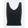 Lezat Self-Love Rib Tank Tops Black